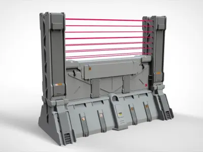 sci-fi Wall 2 3D model