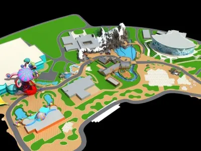 Amusement Park 3D model