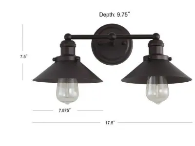 Bagatelle Oil Rubbed Bronze Vanity Light 3D model