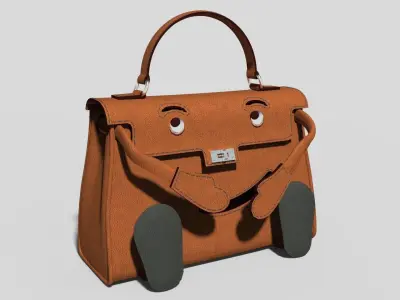 Hermes Kelly Doll Bag Low-poly 3D model