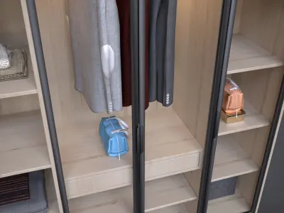 Wardrobe Cinema 4D and Corona Renderer 3D model
