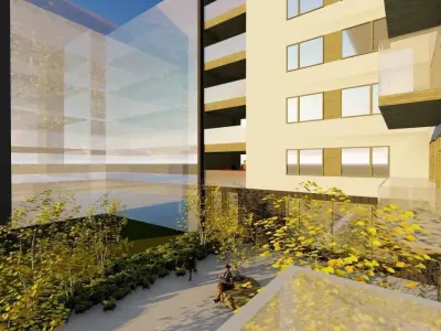 Multy-family residential building 3D model