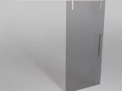 Glass slide door 3D model