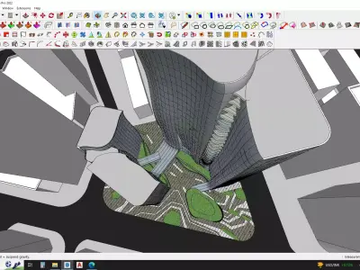 high rise building sketchup 3D model