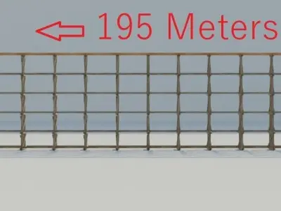 Wood trestle bridge 3D model PBR materials   Low-poly 3D model