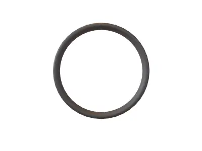 Suzhou Numerals Zero symbol  V1 001 Low-poly 3D model