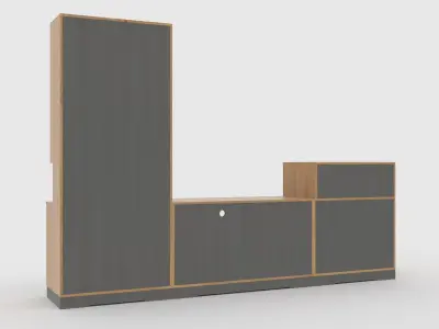 tv stand 68 Low-poly 3D model