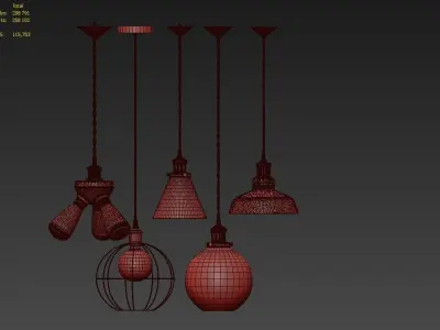 PENDANT SET 12 3D model