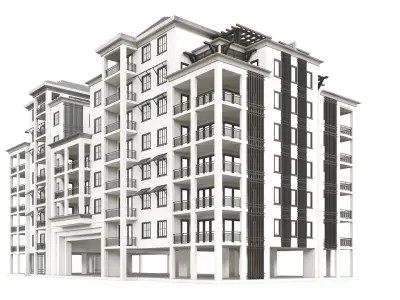 Building 3D Model residential 3D model