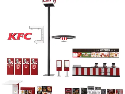 KFC Element Low-poly 3D model