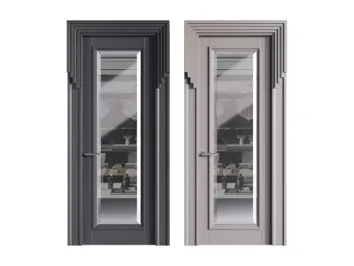 Modern entrance door 49 3D model