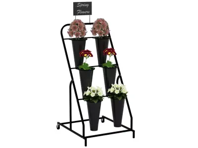 Flower Display Stand 3D model