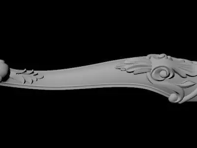 leg High quality 3d models for processing on a cnc machine 3D model 3