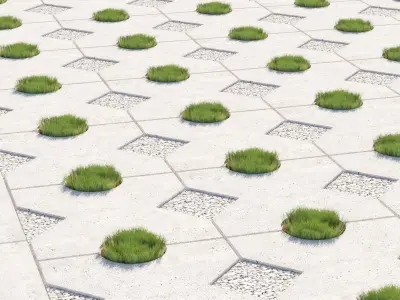 Decorative floor 01 Low-poly 3D model