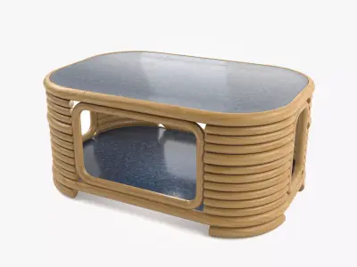 Rattan Table - Atlas 3D model