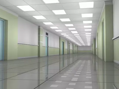 Apartment Corridor Interior 3D model