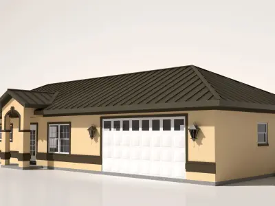 House-007 - Low Poly 3D model