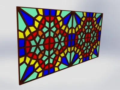 Persian Window Free 3D model