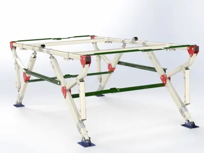 Folding Frame Stand 3D model