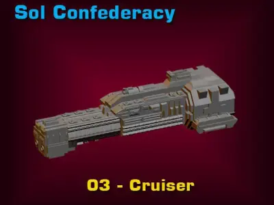 Sol Confederacy Cruiser 3D print model