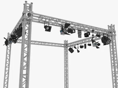 Light Truss 8 3D model