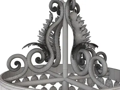 Currey and Company - Bettina Pendant Light 3D model