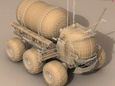 Lunar vehicles collection 3D model