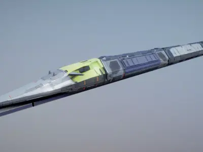 train 01 3D model