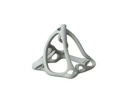 SciFi Cube Object No 63823 Low Poly Shape Low-poly 3D model