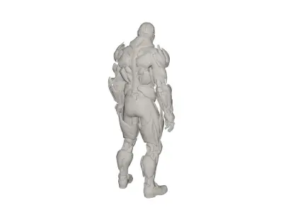 Superhero concept 3D model