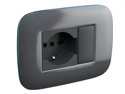 eletric socket EU 3D model