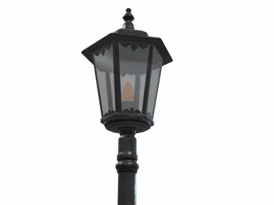 Street Light 02 - Game-ready - PBR Low-poly 3D model