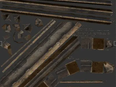 japanese house-PBR Low-poly 3D model Low-poly 3D model