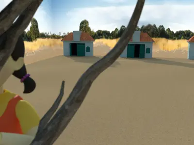 Squid Game Red Light Green Light Low-poly 3D model