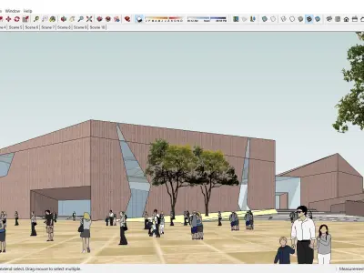 Sketchup Cultral Center G2 3D model