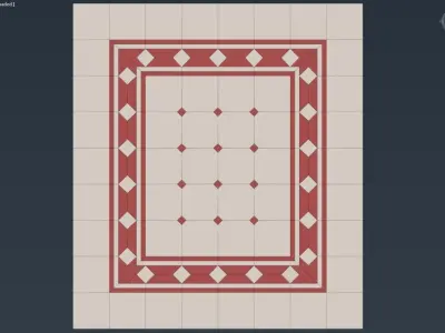 Floor Tile 01 Free low-poly 3D model