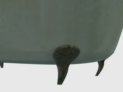 Low Poly Victorian Bathroom Fixtures Low-poly 3D model