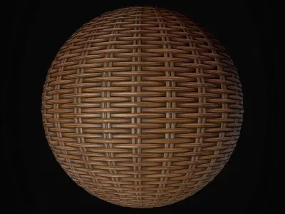 9 PBR Seamless Wicker Texture
