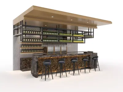 Bar 01 3D model