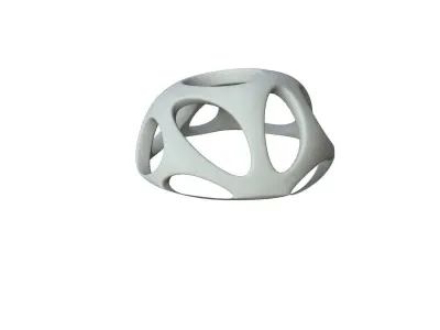 SciFi Cube Object No 49931 Low Poly Shape Low-poly 3D model