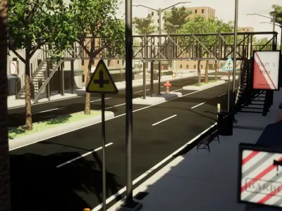 Urban Cityscape Pack  low-poly 3d model Low-poly 3D model