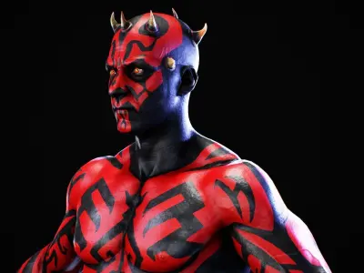 Darth Maul - Original Look Low-poly 3D model