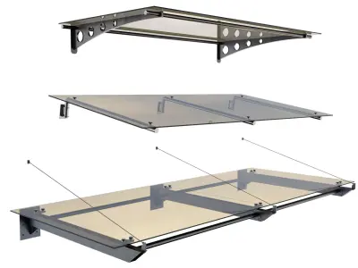 Glass canopy 3D model