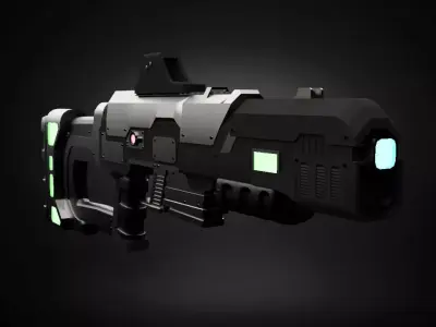 Sci-Fi Gun 3D model