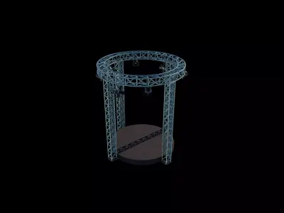 Circular Truss Stage 3D model