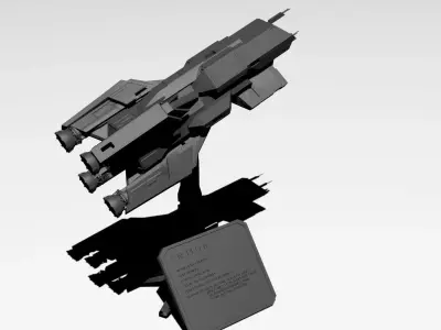 Expanse FN Pella - MCRN Light Cruiser 3D print model