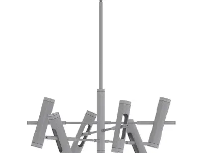 Pemberton 12 Light LED Chandelier by AllModern 3D model