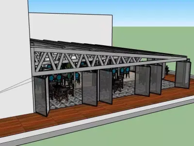 A restaurant ara cafe  3D model