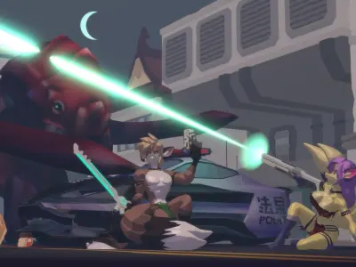 Acheron Kitsune Clean Low-poly 3D model