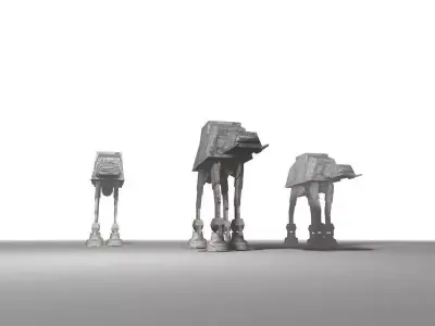 ATAT - Lowpoly star wars at-at Low-poly 3D model